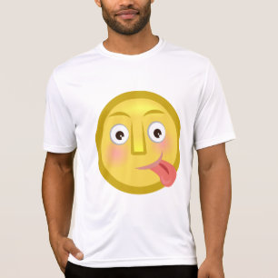 Tong Uit Emoji Grappig Onnozel Gezicht T-shirt
