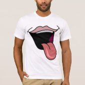 Tong uit Mannen T-shirt (Voorkant)