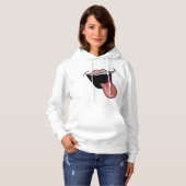 Tong uit Vrouwen Hoodie (Voorkant volledig)
