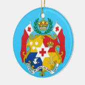 TONGA aangepaste kerstversiering Keramisch Ornament (Links)