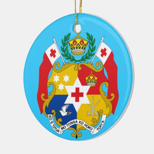 TONGA aangepaste kerstversiering Keramisch Ornament (Links)