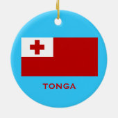 TONGA aangepaste kerstversiering Keramisch Ornament (Achterkant)