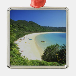 Tonga Bay, Abel Tasman NP, South Island, New Metalen Ornament