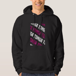 Tonga Camo Patroon Roze Camouflage Hoodie