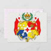 Tonga Coat of Arms detail Briefkaart (Voorkant / Achterkant)