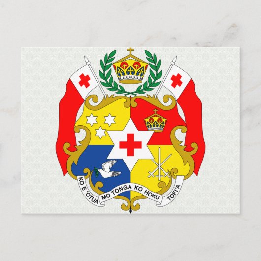 Tonga Coat of Arms detail Briefkaart (Voorkant)
