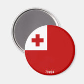 Tonga Flag Charming Patriotic Magneet (Voorkant / Achterkant)