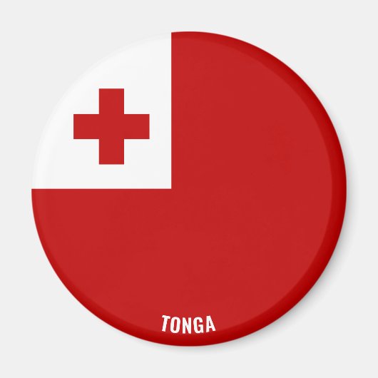 Tonga Flag Charming Patriotic Magneet (Voorkant)