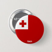 Tonga Flag Cute Patriotic Ronde Button 5,7 Cm (Voorkant /achterkant)