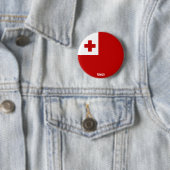 Tonga Flag Cute Patriotic Ronde Button 5,7 Cm (In situ)