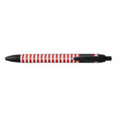 Tonga Flag Cute Patriotic Zwarte Inkt Pen (Achterkant)