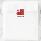 Tonga flag ronde sticker (Tas)