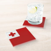 Tonga Glazen Onderzetter (Schuin)