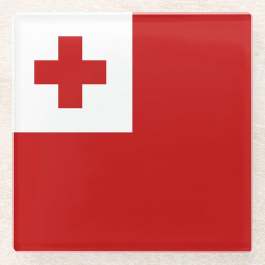 Tonga Glazen Onderzetter (Voorkant)