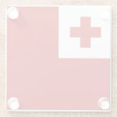 Tonga Glazen Onderzetter (Achterkant)