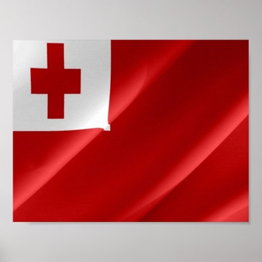 Tonga - Golfvlag - Poster (Voorkant)