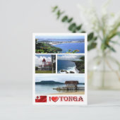 Tonga - Ik hou van - Briefkaart (Staand voorkant)