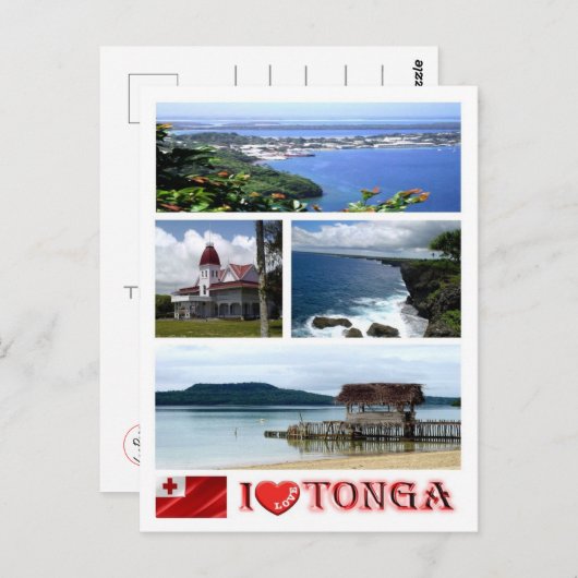Tonga - Ik hou van - Briefkaart (Voorkant / Achterkant)