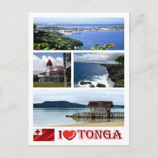 Tonga - Ik hou van - Briefkaart (Voorkant)