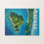 Tonga Illustratie Reis Kunst Vintage Legpuzzel (Horizontaal)