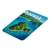 Tonga Illustratie Reis Kunst Vintage Magneet (Linkerzijde)