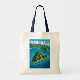 Tonga Illustratie Reis Kunst Vintage Tote Bag