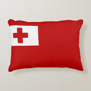 Tonga Island - vlag Rode Kruis Accent Kussen