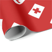 Tonga Island - vlag Rode Kruis Cadeaupapier (Rol Hoek)