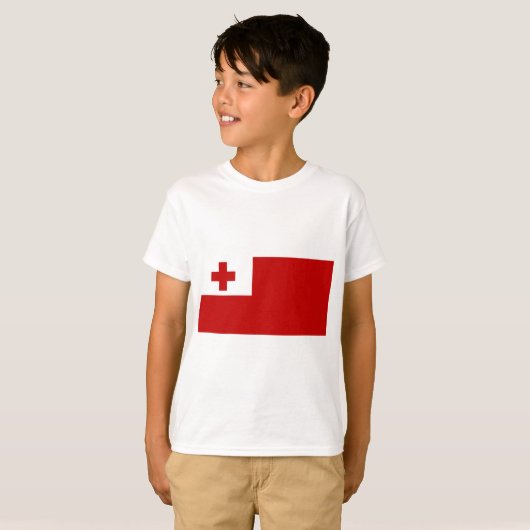Tonga Island - vlag Rode Kruis T-shirt (Voorkant volledig)
