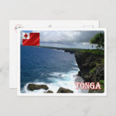 Tonga - Kustlijn - Briefkaart (Voorkant / Achterkant)