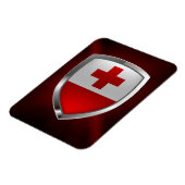 Tonga Metallic Emblem Magneet (Linkerzijde)