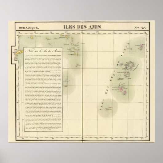 Tonga Oceania nr. 47 Poster (Voorkant)