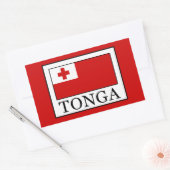 Tonga Rechthoekige Sticker (Envelop)