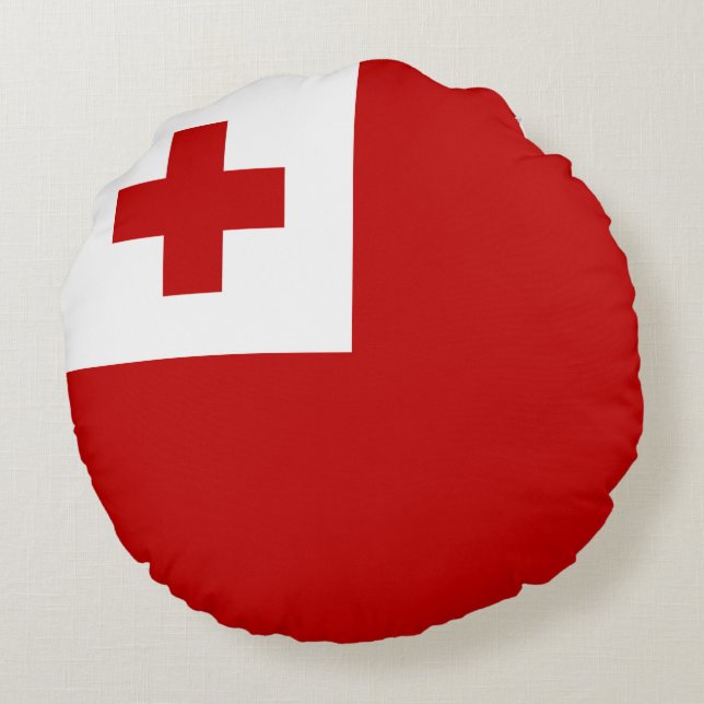 Tonga Rond Kussen (Achterkant)
