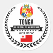 Tonga Ronde Sticker (Voorkant)