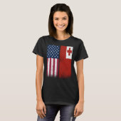 Tonga Tongan Amerikaanse vlaggen Trots USA Tonga T-shirt (Voorkant volledig)