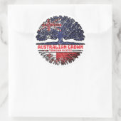 Tonga Tongan Australian Australia Tree Roots Flag Ronde Sticker (Tas)