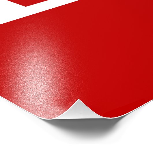 Tonga - Tongan Flag Foto Afdruk (Hoek)