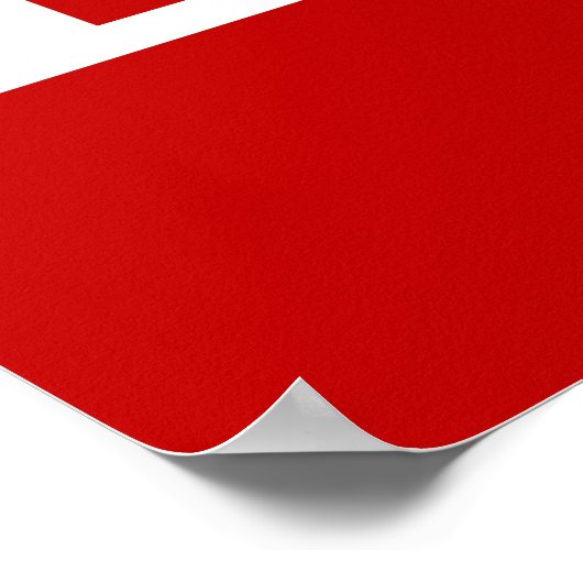 Tonga - Tongan Flag Poster (Hoek)