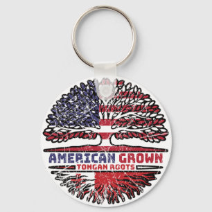 Tonga Tongan US USA United States Tree Sleutelhanger