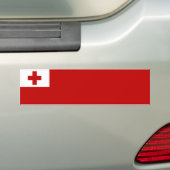 Tonga/Tongan-vlag Bumpersticker (Op auto)