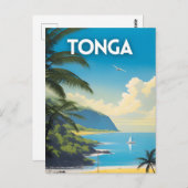 Tonga Travel Art Briefkaart (Voorkant / Achterkant)