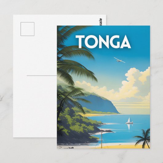 Tonga Travel Art Briefkaart (Voorkant / Achterkant)