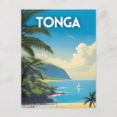 Tonga Travel Art Briefkaart (Voorkant)