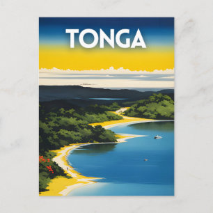 Tonga Travel Art Poster Briefkaart