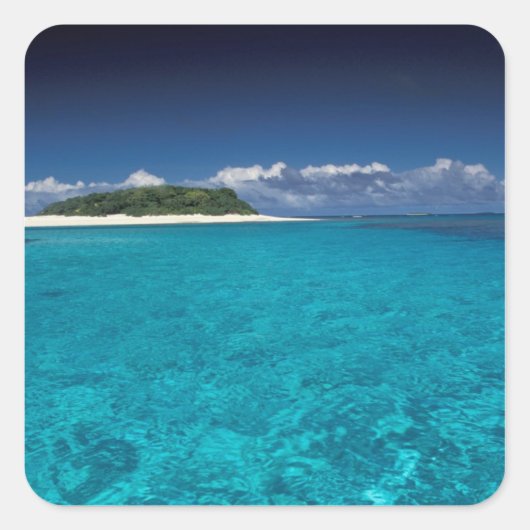 Tonga, Vava'u, Landschap Vierkante Sticker (Voorkant)