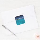 Tonga, Vava'u, Landschap Vierkante Sticker (Envelop)