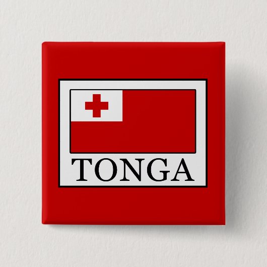 Tonga Vierkante Button 5,1 Cm (Voorkant)