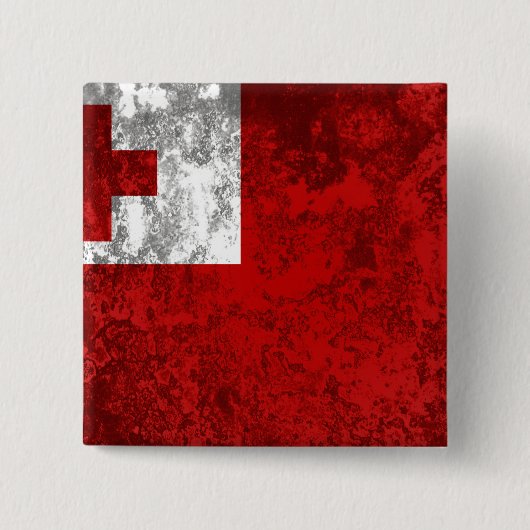 Tonga Vierkante Button 5,1 Cm (Voorkant)