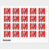 Tonga Vierkante Sticker (Vel)
